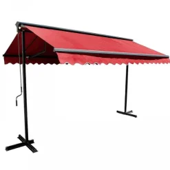Fashion RETIF Store Double Pente En Aluminium Rouge 3X3 M