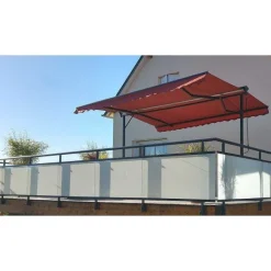 Fashion RETIF Store Double Pente En Aluminium Rouge 3X3 M