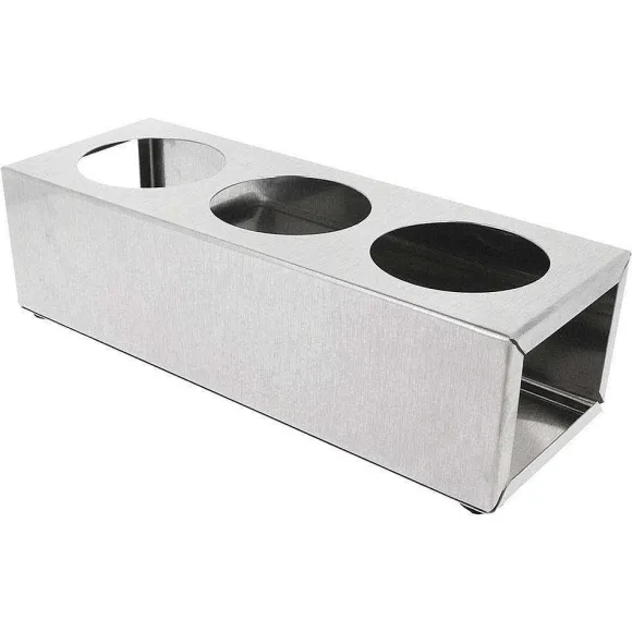 Best RETIF Support 3 Flacons Sauces 720Ml 28X10X8Cm Inox