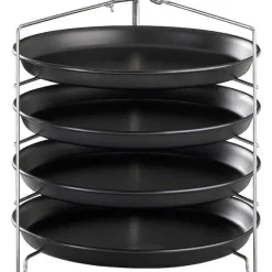 Clearance RETIF Support Pour 4 Plaques Pizza (L)260X(P)250X(H)260Mm