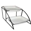Outlet RETIF Support Pr Sentation Pour Bacs Gastronorme 1/2 2 Niveaux 36Cm Epoxy Noir