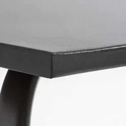 Discount RETIF Table Acier Rect 180X90X72 + 8 Fauteuils Palavas Anthracite Acier