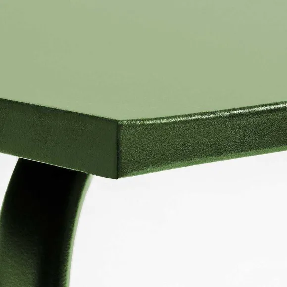 Flash Sale RETIF Table Acier Rect 180X90X72 + 8 Fauteuils Palavas Vert Cactus Acier