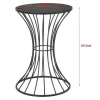 Best Sale RETIF Table Basse De Salon Sablier Rangement M Tal Et Mdf 37,5Cm Noir