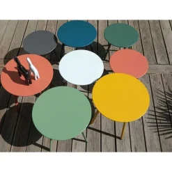 Outlet RETIF Table Basse De Terrasse En Acier Massai 50Cm