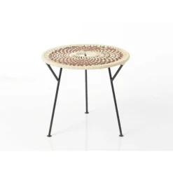 Hot RETIF Table Basse Plateau Tress Baya Marron 50Cm X H45Cm