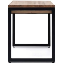 Fashion RETIF Table Bureau Icub Strong 1 Grand Tiroir 60X120X75Cm Noir Effect-Vintage