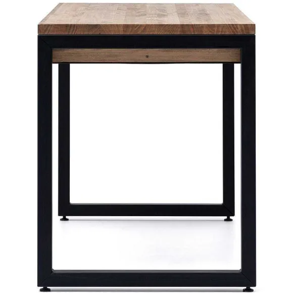 Fashion RETIF Table Bureau Icub Strong 1 Grand Tiroir 60X120X75Cm Noir Effect-Vintage