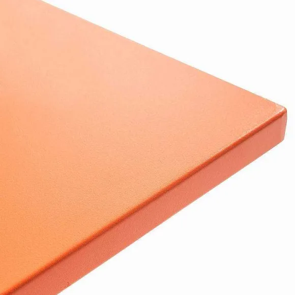 Outlet RETIF Table Carr E Bistro Inclinable Palavas Orange Acier 70X70 Cm