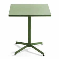 New RETIF Table Carr E Bistro Inclinable Palavas Vert Cactus Acier 70X70 Cm