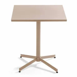 Hot RETIF Table Carr E Bistro Inclinable Palavas Taupe Acier 70X70 Cm