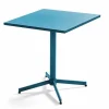Discount RETIF Table Carr E Bistro Inclinable Palavas Bleu Pacific Acier 70X70 Cm