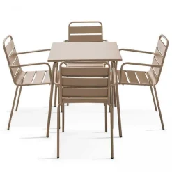 Hot RETIF Table Carr E Bistro Taupe Palavas 70X70 Cm