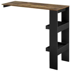 Discount RETIF Table De Bar Styl E Avec Compartiments De Rangement Table Bistrot Murale Panne