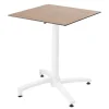 Flash Sale RETIF Table De Terrasse 60X60Cm Inclinable Stratifi Ch Ne Naturel