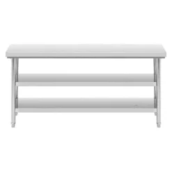 Store RETIF Table De Travail Acier Inoxydable Inox 70X180Cm 600Kg 3 Niveaux Prof