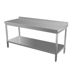 Best RETIF Table De Travail Avec Rebord 2 Niveaux 120X70X90Cm Inox