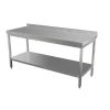 Cheap RETIF Table De Travail Avec Rebord 160X70Cm Acier Argent
