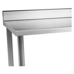 Shop RETIF Table De Travail Inox Avec Dosseret 120X70Cm Capacit De 143 Kg