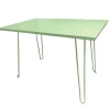 Cheap RETIF Table D'Ext Rieur Rectangulaire Biscarosse 70X110Cm En Aluminium Vert D'Eau