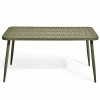 New RETIF Table D'Exterieur En Aluminium Vert Kaki