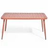 Clearance RETIF Table D'Exterieur En Aluminium Terracotta