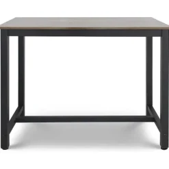 Best RETIF Table Haute Avec 2 Tabourets De Bar Style Industriel Repose Pieds Cadre En Fer