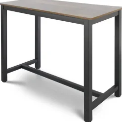 Best RETIF Table Haute Avec 2 Tabourets De Bar Style Industriel Repose Pieds Cadre En Fer