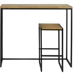 Cheap RETIF Table Haute Mange Debout Icub - Industriel Vintage 120 X 30 X 110 Cm. Noir