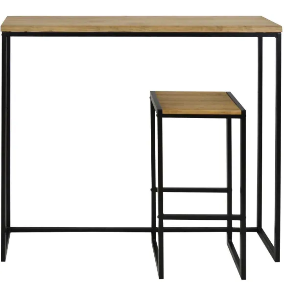Cheap RETIF Table Haute Mange Debout Icub - Industriel Vintage 120 X 30 X 110 Cm. Noir
