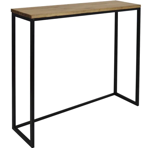 Cheap RETIF Table Haute Mange Debout Icub - Industriel Vintage 120 X 30 X 110 Cm. Noir