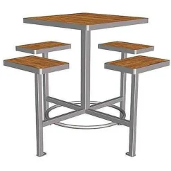Sale RETIF Table Haute Orpin 4 Places Hauteur 110 Cm