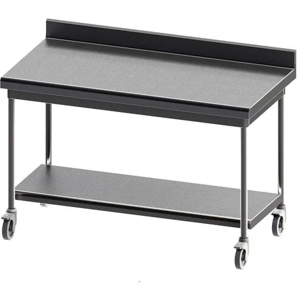 Online RETIF Table Murale Profondeur 700 Mm Sur Roulettes Avec Tag Re