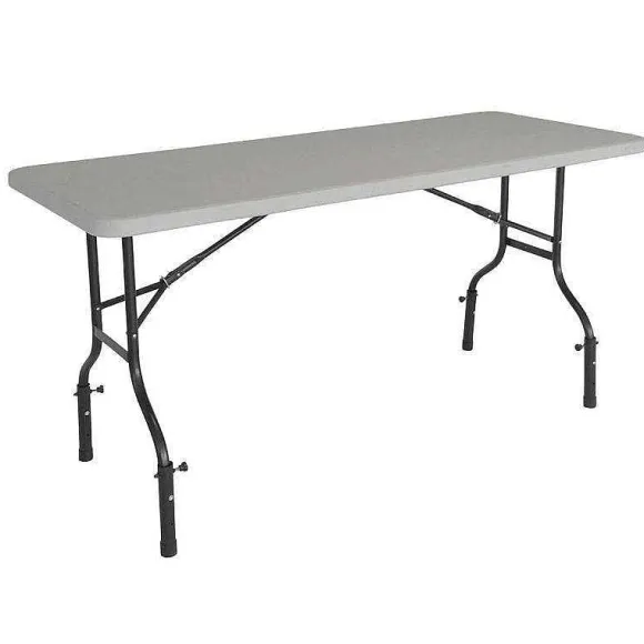 Sale RETIF Table Pliante + 4 R Hausseurs + Nappe Noir 180X75X74/90 Cm