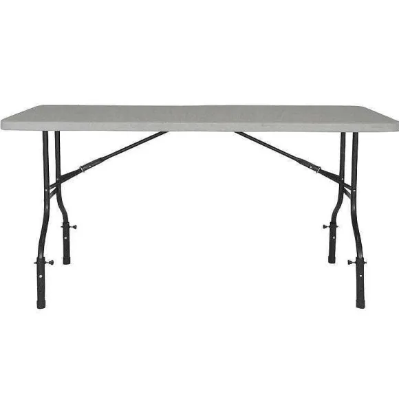 Sale RETIF Table Pliante + 4 R Hausseurs + Nappe Noir 180X75X74/90 Cm