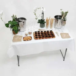 Hot RETIF Table Pliante Blanche Hauteur R Glable L122Xp61Xh74Cm - Pli E L61Xp61Xh8.5Cm