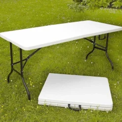 Best Sale RETIF Table Pliante Rect Blanche 180X75X74 Cm- Par 10