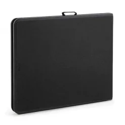 Clearance RETIF Table Pliante Rect. Hdpe Noir Rekkem 180X76X74 Cm
