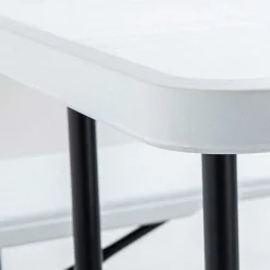 Cheap RETIF Table Pliante Rect. Monobloc Hdpe Blanc Rekkem