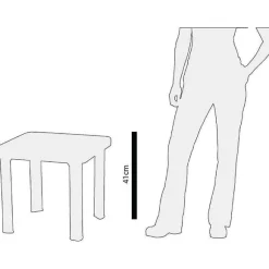 Best Sale RETIF Tables D'Appoint Carr E 470Mm Pour Chaise Longue Resol