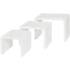 Outlet RETIF Tables Gigognes Blanc Laqu - L39Xp30Xh29 - L49Xp30Xh35 - L59Xp30Xh41 Cm - Par 3