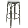 Best RETIF Tabouret De Bar Empilable D'Ext Rieur En Aluminium Et Textyl Ne Biarritz Gris