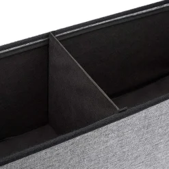 Best RETIF Tabouret Pouf Banquette De Rangement Pliant En Lin 114Cm Gris