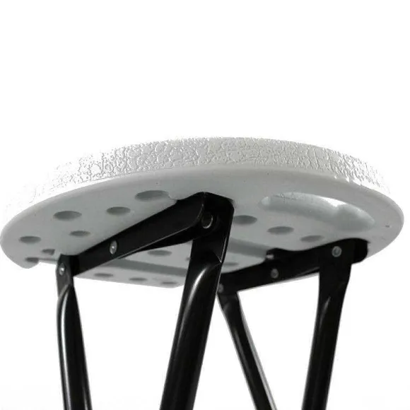 Discount RETIF Tabourets Pliants Pour Mange-Debout Blanc Acier 31X70 Cm- Par 10