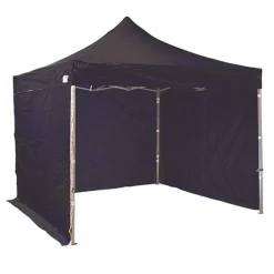 Shop RETIF Tente Pliante Aluminium 300X300Cm - Noir + 3 Murs Offerts