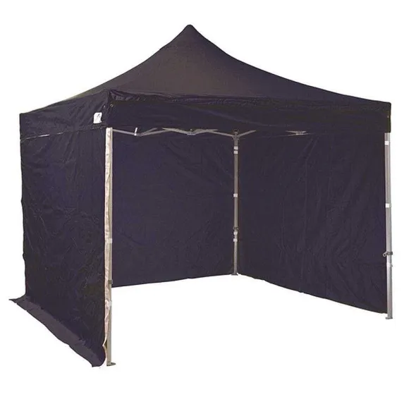 Shop RETIF Tente Pliante Aluminium 300X300Cm - Noir + 3 Murs Offerts