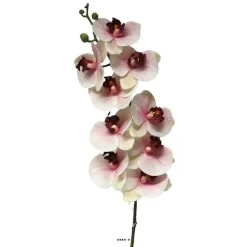 Hot RETIF Tige Orchid E Phalaenopsis Factice 9Fleurons H108Cm Pourpre-Blanc-Best