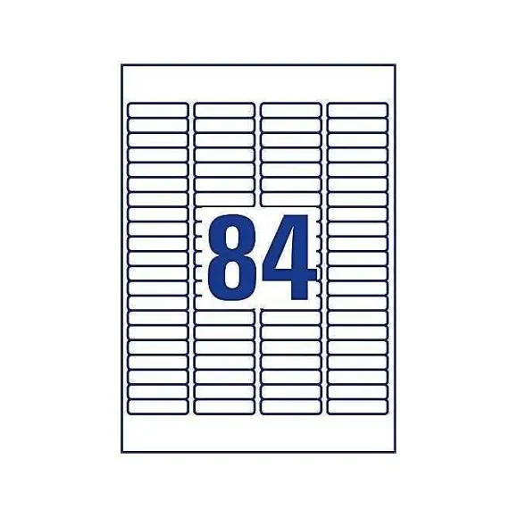 Cheap RETIF Tiquettes Mini, 46,0 X 11,1 Mm, Blanc - Paquet De 2100