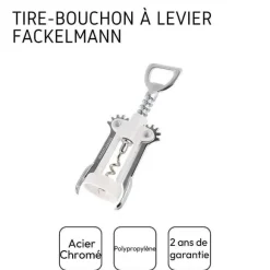 Clearance RETIF Tire-Bouchon Levier Blanc Avec D Capsuleur Fackelmann Bar Concept