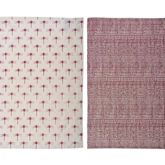 Store RETIF Torchon De Cuisine En Coton Libellules (Lot De 2)